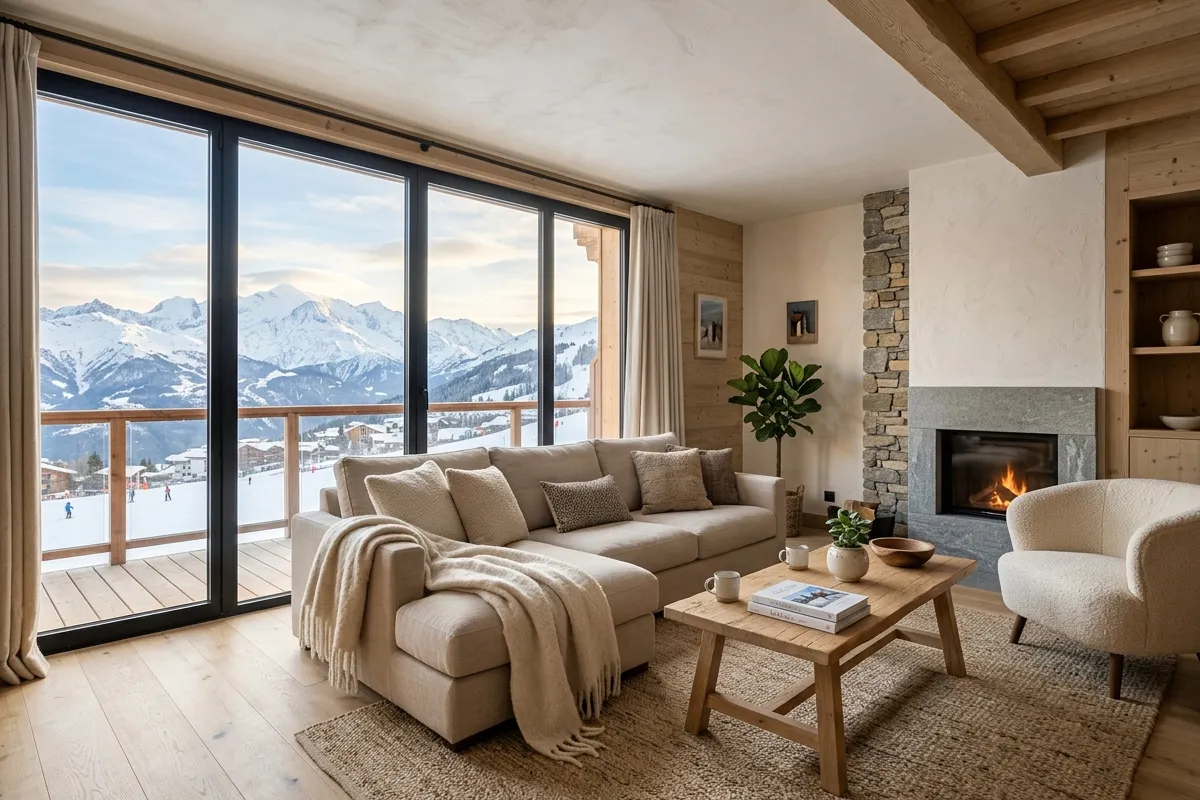 Séjour lumineux d'un logement en location saisonnière à Aubigny-sur-Nère